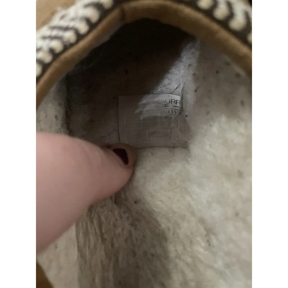 Koolaburra by UGG Kids Youth Size 13 Slipper Shoes  Chesnut
